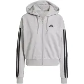 Adidas Essentials 3 Stripes French Terry Sweatshirt Med Dragkedja