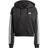 Adidas Essentials 3 Stripes French Terry Sweatshirt Med Dragkedja