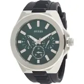 GUESS Analog klocka grön / svart / silver