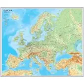 Europa väggkarta 1:5,5 mili i papptub