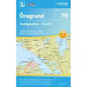 79 Öregrund Sverigeserien Topo50 : Skala 1:50 000