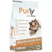 Purly Organic Clumping klumpande träfiber kattsand