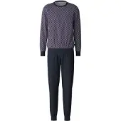 Calida Pyjamas lång marinblå / vit