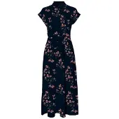 Vero Moda Klänning nattblå / brun / orange