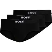 BOSS för män. 50546561 3-pack Logo Midjeband Briefs svart (S), Hemkläder, Bomull