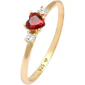 Elli Ring guld / röd
