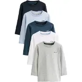 Next T-shirt marinblå / ljusblå / mörkblå / grå / vit