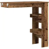 vidaXL Barbord väggmonterat gammalt trä 102x45x103,5cm konstruerat trä