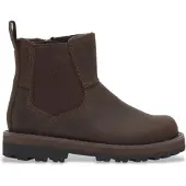 Timberland unisex för barn. TB0A28NR9311 Courma Kid Mid chelsea-stövel i brunt läder (21), Hud, Karta, Zip, Casual, barnmode