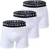 Jack & Jones Boxershorts 'Sense' svart / vit