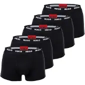 HUGO för män. 50493840 5-pack Black Five boxershorts (L), Svart, Hemkläder, Bomull