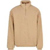Urban Classics Oversized Teddy Halv Dragkedja Tröja