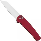 Pro-Tech Malibu 5405-RED Stonewashed MagnaCut Reverse Tanto, Red Aluminum pocket knife