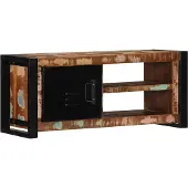 vidaXL Tv-bänk 80x30x35 cm massivt återvunnet trä