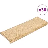 vidaXL Trappmattor 30 st 65x21x4 cm brun