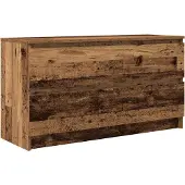 vidaXL TV-bänk gammalt trä 100x35x54 cm konstruerat trä