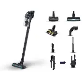 Samsung VS20C8524TB Skaftdammsugare, 2-i-1 Batteri Torr Allergifilter, UltraFine Utan påse 510 W Svart, Blå