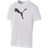 Puma T-shirt Teamrise Logo - White, storlek Medium