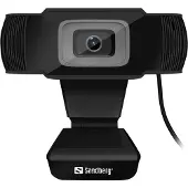Sandberg USB Webcam - inbyggd stereomikrofon - USB 2.0 - perfekt för online-möten