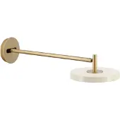UMAGE Vägglampa , Asteria Long, dimbara, Guld / mässing, Vardagsrum, Metall, Design