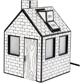 Seletti Bordslampa , Vit, Vardagsrum, Papper / papp