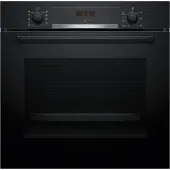 Bosch Serie | 4 HBA514BB3 - Ugn - inbyggd - fördjupning - bredd: 56 cm - djup: 55 cm - höjd: 58.5 cm - med självrengöring - Klass A+ - svart