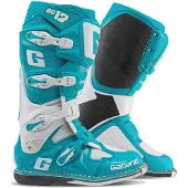Gaerne SG12 Motocrossstövlar Svart/Vit/Turkos 43 Herrar sort