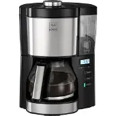 Melitta 6766591, Droppande kaffebryggare, Malat kaffe, 1080 W, Svart, Silver