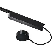 QAZQA Magnetiskt spårmatningssystem svart 100W med monteringsplatta enfas - Magnetic