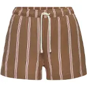 LASCANA Kort pyjamas brokad / rosa / svart / vit