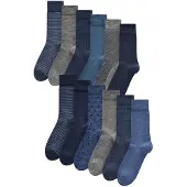 Next Sockor marinblå / gråmelerad / svart