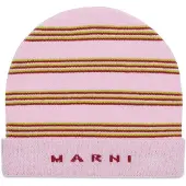 MARNI Mössa senap / syrén / rubinröd