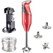 Bamix Handmixare - - Deluxe - 200 W - 2 hastigheter - Röd