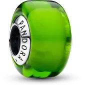 Pandora Moments Green Mini Murano Glass Charm Sterling silver berlock 793106C00