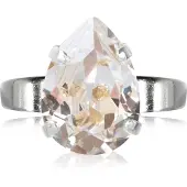 Caroline Svedbom Mini Drop ring crystal rhodium