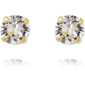 Caroline Svedbom Classic Stud Earrings Gold Crystal - Stjärnurmakarna