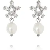 Caroline Svedbom Emmy örhängen pearl/crystal rhodium