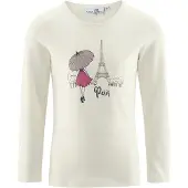 Happy girls T-shirt gyttjefärgad / mörkgrå / burgunder / vit