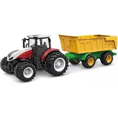 Amewi RC-traktor Jordbruksfordon Traktor mit Kippanhänger RtR