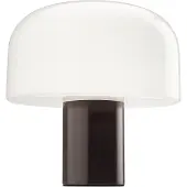 Flos Design bordslampa Bellhop Glass T, dimbar, Brun / rost, Vardagsrum / matsal, Aluminium / grå / zink, Bordslampa