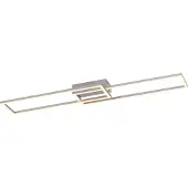 JUST LIGHT LED taklampa Iven, dimbar, Aluminium / grå / zink, Sovrum, Aluminium / grå / zink, LED-taklampa