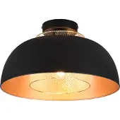 Reality Leuchten Taklampa Punch, dimbar, Svart, Kök, Metall, Taklampa