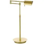 HELL LED skrivbordslampa Graz, dimbar, Mässing / guld, Arbetsrum / kontor, Metall, LED-bordslampa