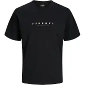 JJ REBEL T-shirt 'JREBROCKY' svart / vit
