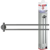TESA MOON GREY Handdukshållare 2 handduksstångar Lim Metall