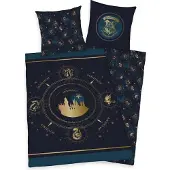 MCU Harry Potter Hogwarts mörkblå sängkläder i 100% bomull