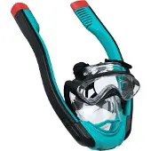 Bestway 24058 / 23, Vuxen, Heltäckande cyklop, Snorkling, Silikon, Svart, Röd, Transparent, Turkos, 14 År