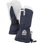 Hestra Army Leather Heli Ski, 3-finger Skidhandskar, Junior, Navy