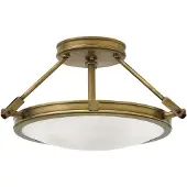 HINKLEY Taklampa Collier, Brun / mässing, Glas, Antik, Taklampa