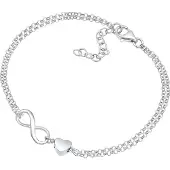 Elli Armband 'Herz' silver
